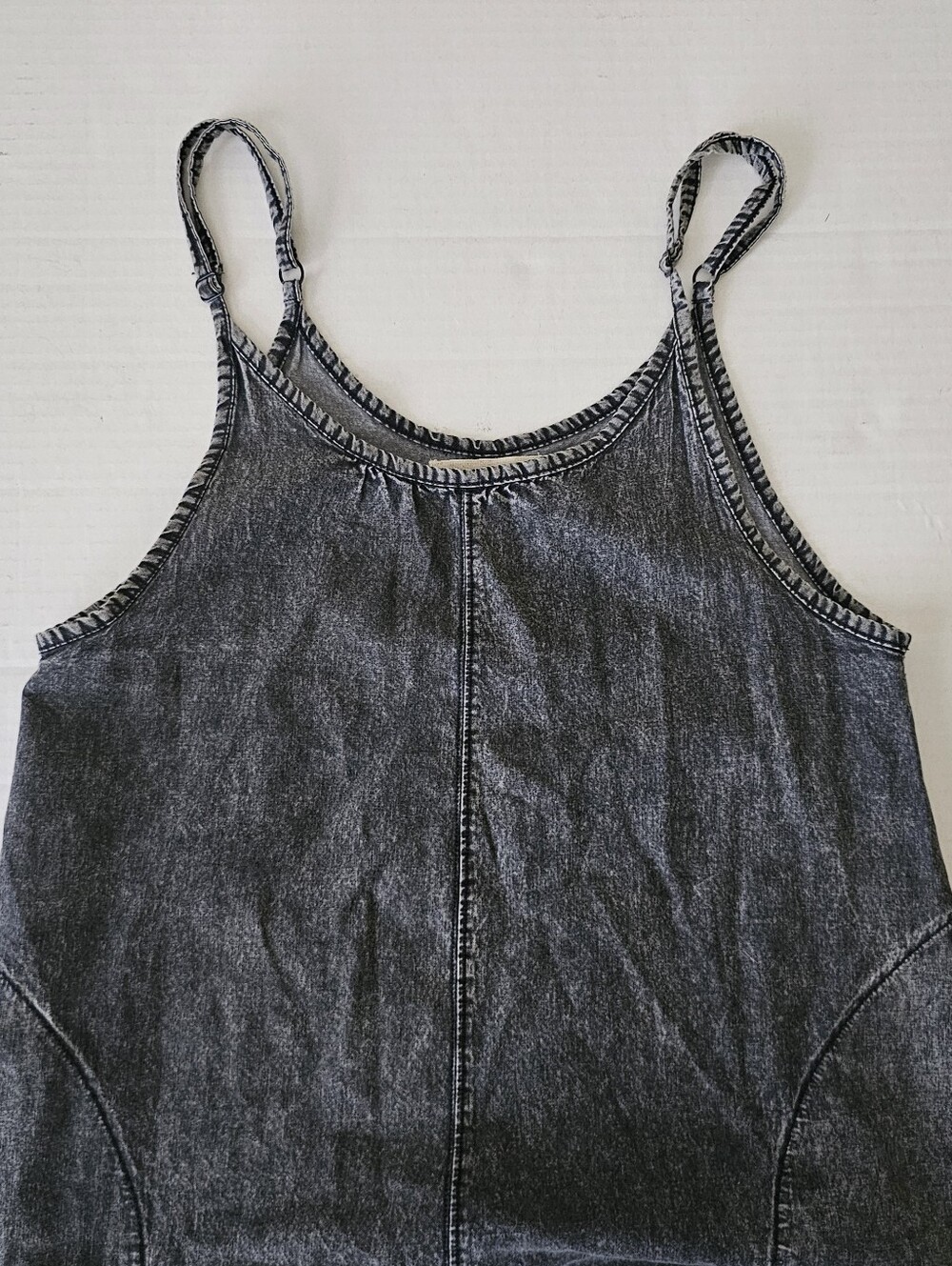 Chelsea & Violet Jumpsuit Size XS Charcoal Oversized Cuffs Adjustable Straps - Picture 4 of 13
